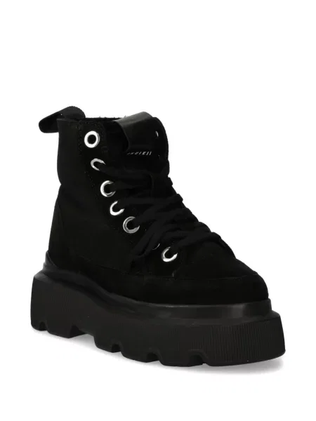 Botine Inuikii cu șireturi din dantelă negru