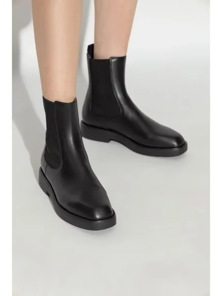 Botine chelsea Emporio Armani din piele negru
