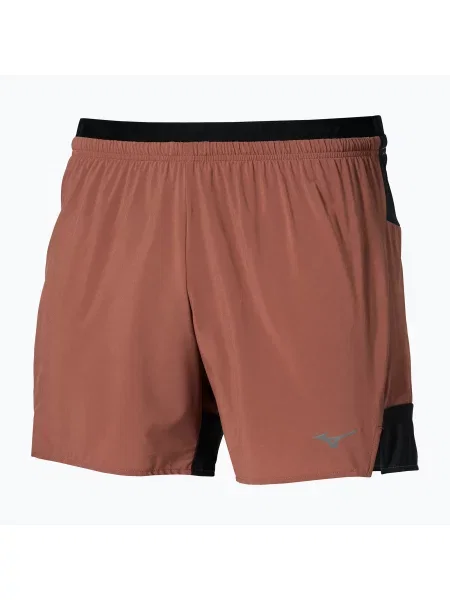 Pantaloni scurți de alergare pentru bărbați Mizuno Active Alpha copper brown maro