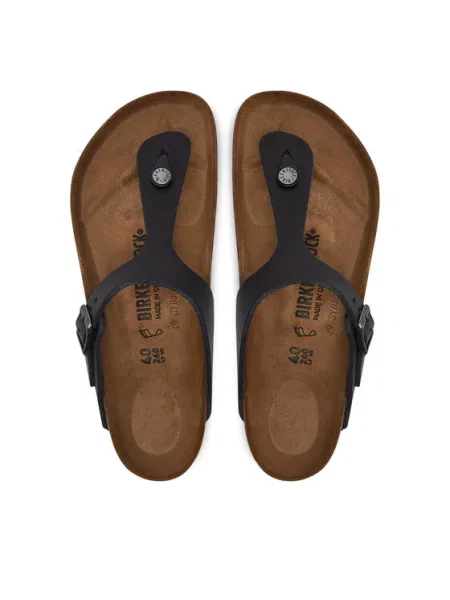 BIRKENSTOCK Šlepetės per pirštą Gizeh' juoda
