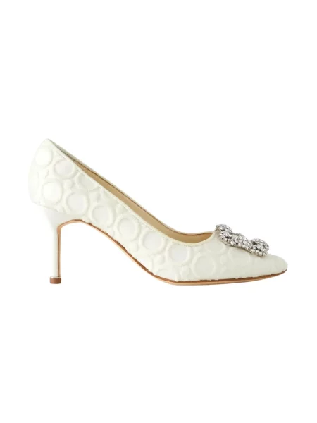 Czółenka Manolo Blahnik beżowa