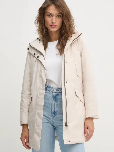 Długa kurtka puchowa Geox biała