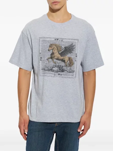 Tricou Etro cu imagine gri