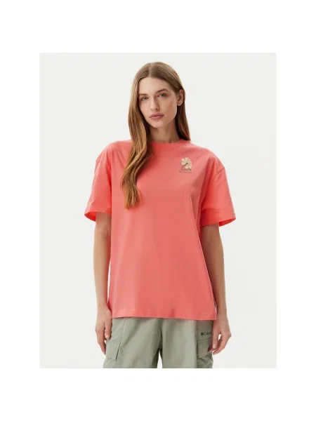 Columbia Póló Rolling Bend™ Graphic Oversize rózsaszín