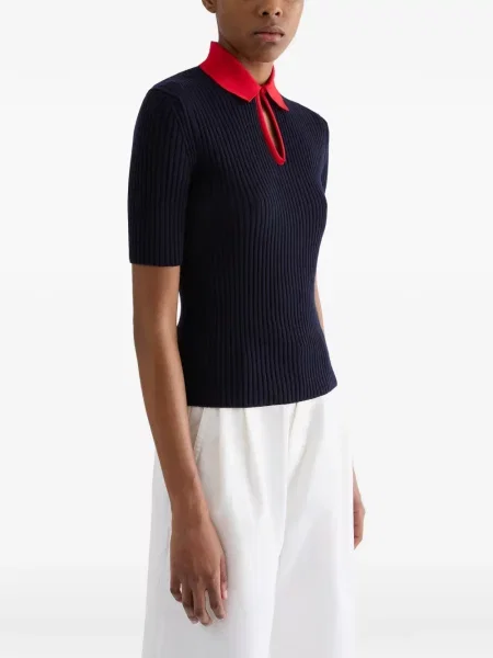 Ușor pulover Jil Sander de lână albastru