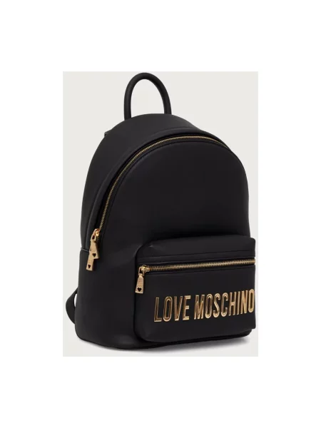 Love Moschino plecak z imitacji skóry czarny