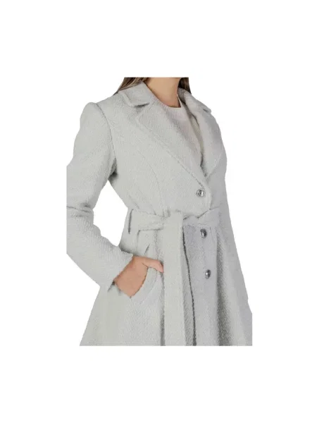 Płaszcz Guess w kształcie litery A szary