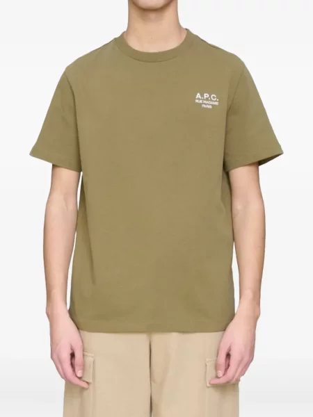 Tricou A.p.c. cu broderie verde