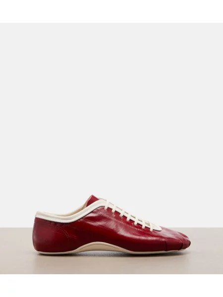 Sneakerși Dries Van Noten din piele roșu