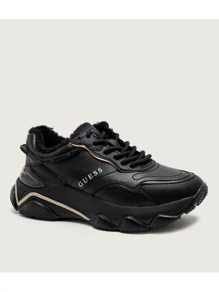 Guess Căptușite sneakers | shearling negru