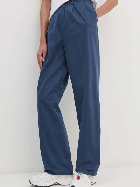 Hlače Tommy Hilfiger modra