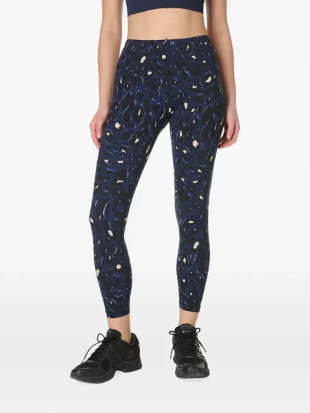 Leggings Sweaty Betty cu imagine cu model leopard albastru