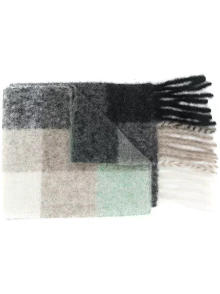Fular Acne Studios în carouri negru