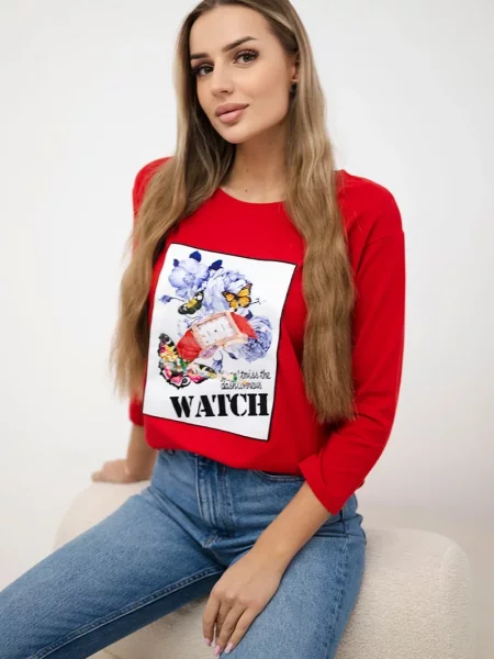 Bluzka Kesi czerwona