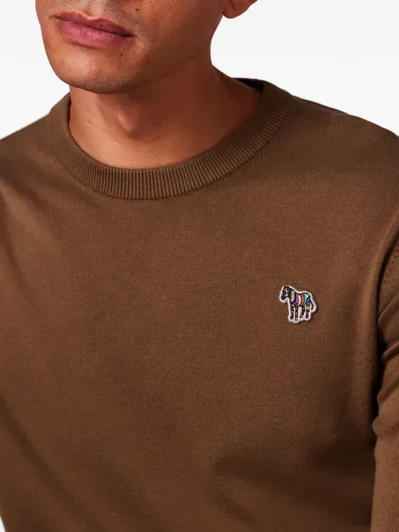 Svetr Ps Paul Smith se zebřím vzorem zelený