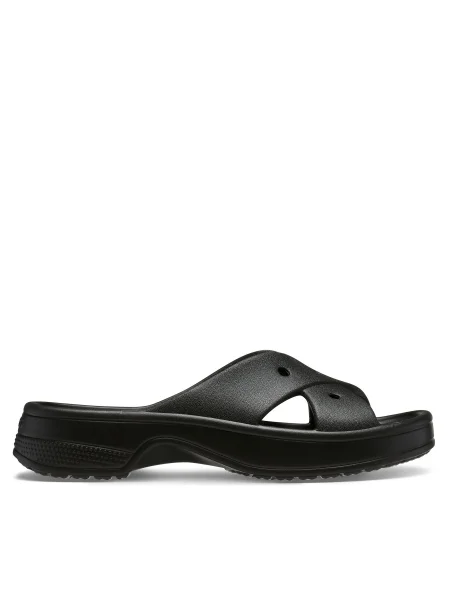 Papuci Crocs clasici cu bretele negru