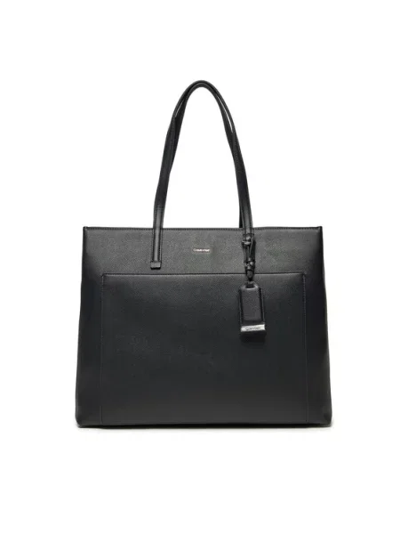 Calvin Klein Kabelka Ck Must Medium Shopper_Caviar černá