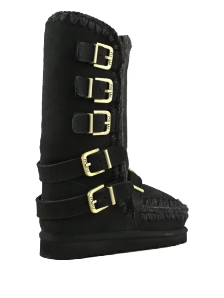 Botine Mou cu cataramă negru
