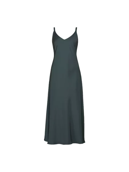 Sukienka wieczorowa Vera Mont z cekinami na szerokie ramiączka z dekoltem w serek