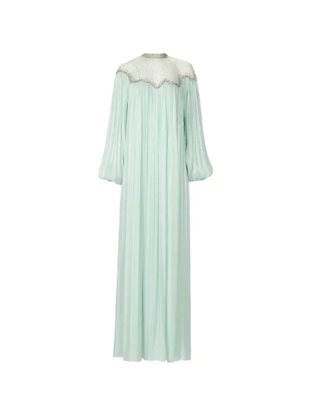 Rochie Costarellos cu broderie verde