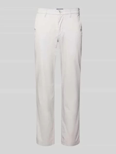 Chinosy o kroju regular fit z bardzo lekkim wykończeniem ultralight Christian Berg Men