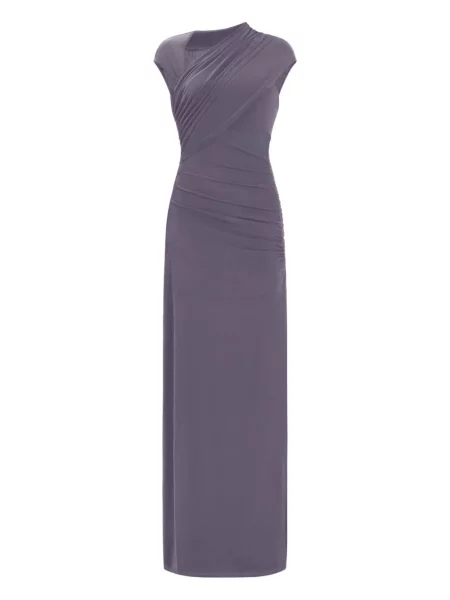 Rochie maxi Hervé Léger de costum gri