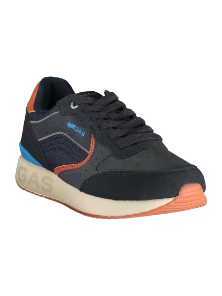 Sneakersy Gas skórzane niebieskie