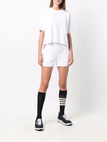 Megztas palaidinė be rankovių Thom Browne balta