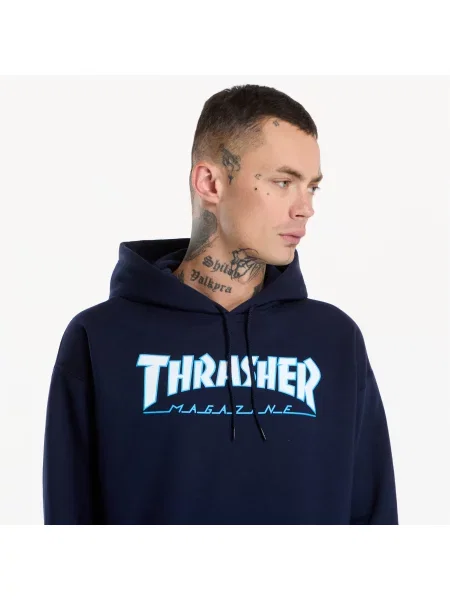 Hanorac cu glugă Thrasher marină