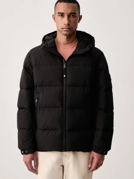 Tommy Hilfiger péřová bunda černá