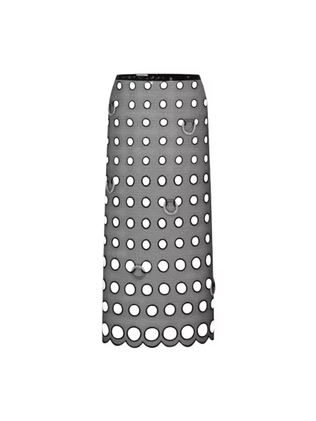 Spódnica midi Nué do kolan czarna