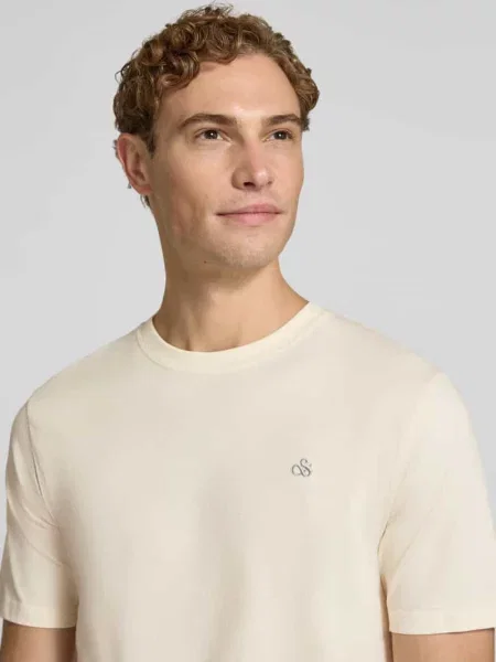 T-shirt o kroju regular fit z czystej bawełny Scotch & Soda
