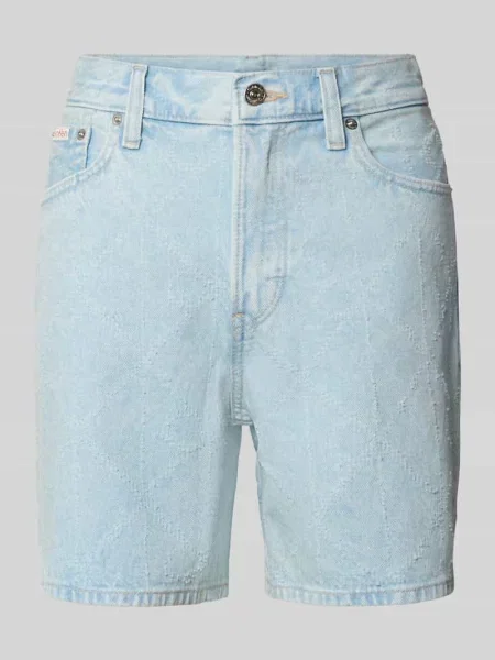 Szorty jeansowe w 5 kieszeni model Calvin Klein Jeans niebieskie