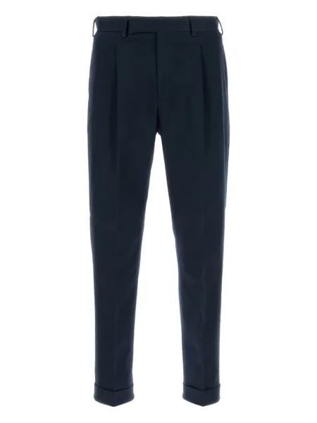 Pantaloni Pt Torino plisate albastru