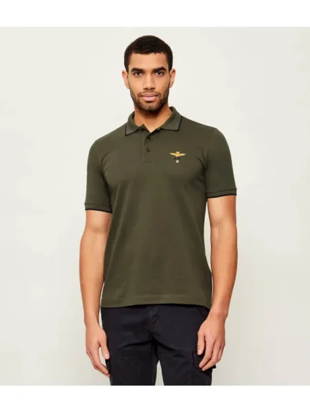 Tricou polo Aeronautica Militare verde