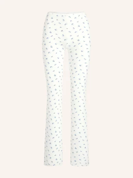 Skims Pohodlné Domácí Kalhoty Soft Lounge Lace bílá/ modrá bílé
