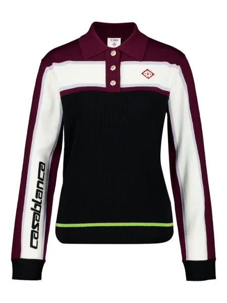 Polo Casablanca wełniane w paski czarne