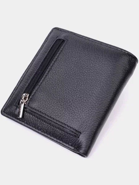 Кожаный кошелек St Leather Accessories черный