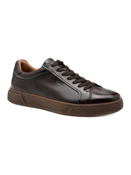 Sneakersy Tamaris skórzane brązowe
