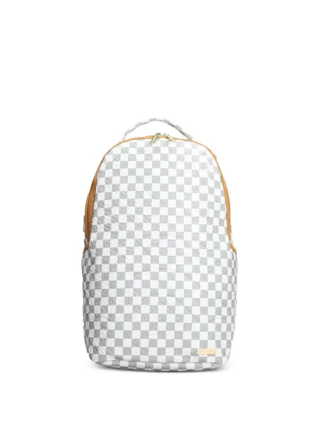 Rucsac Sprayground în carouri alb