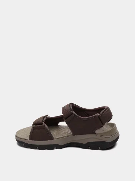Кожаные сандалии Skechers коричневые