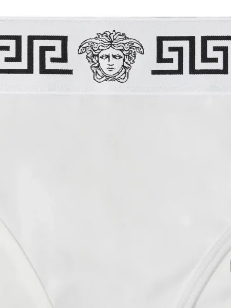 Chiloți briefs Versace din jerseu alb