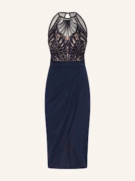 Lipsy Sukienka Koktajlowa Cornelli blau granatowa