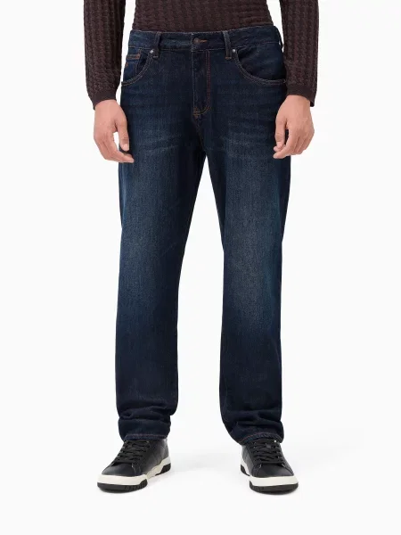 Зауженные джинсы Armani Exchange синий