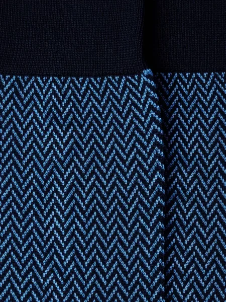 Șosete Hackett London cu model herringbone albastru