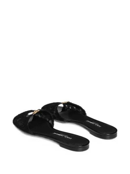 Papuče Dolce & Gabbana bez pete crna