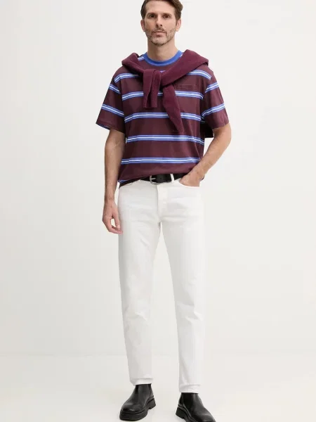 Kratka majica United Colors of Benetton bordo
