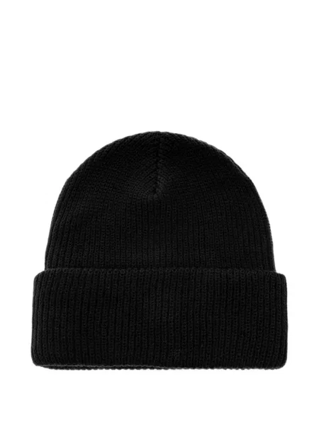 Căciulă Ea7 Emporio Armani tricotate cu autograf negru