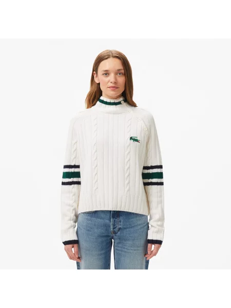 Lacoste светр Regular Fit білий