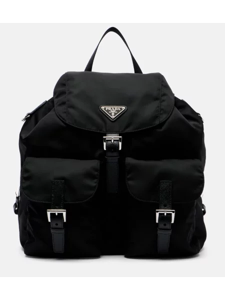 Rucsac Prada din piele negru